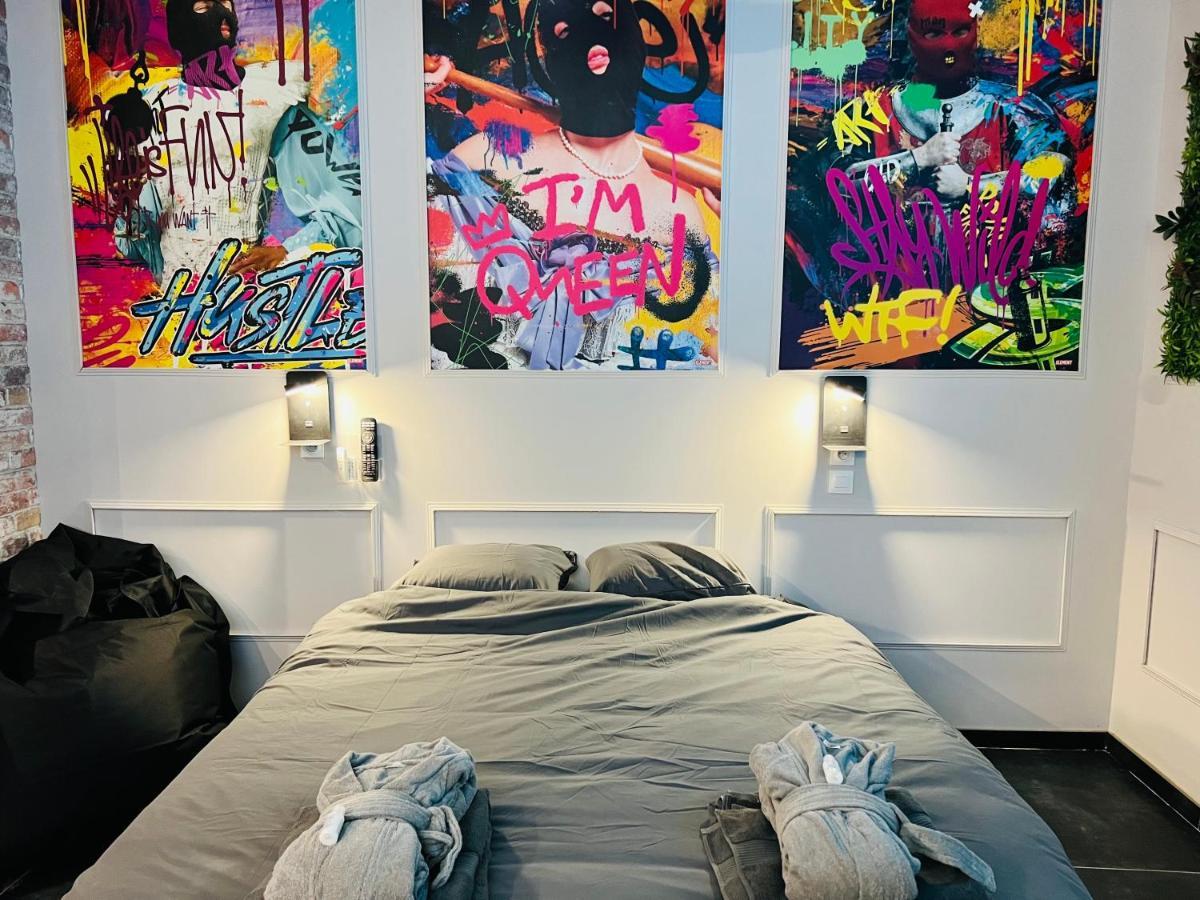 Capsule Street Art - Sauna- Jacuzzi - Playstation 5 - Billard - Netflix - Home Cinema - Terrasse Дуэ Экстерьер фото